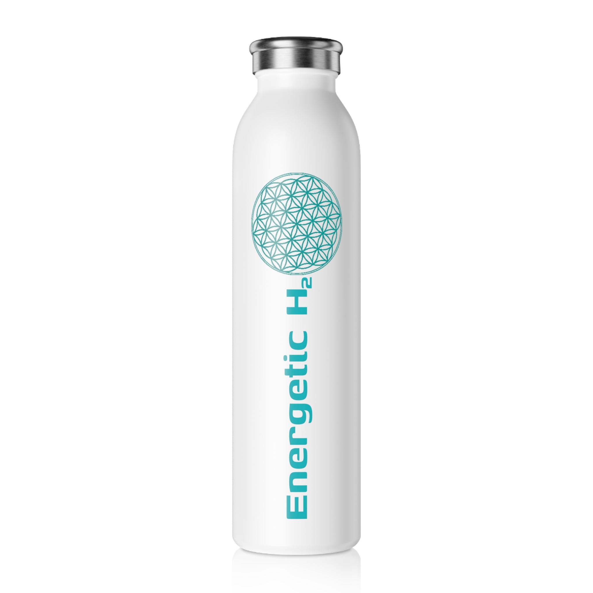 Energetic H2O Slim Water Bottle 20oz - Insulated Stainless Steel