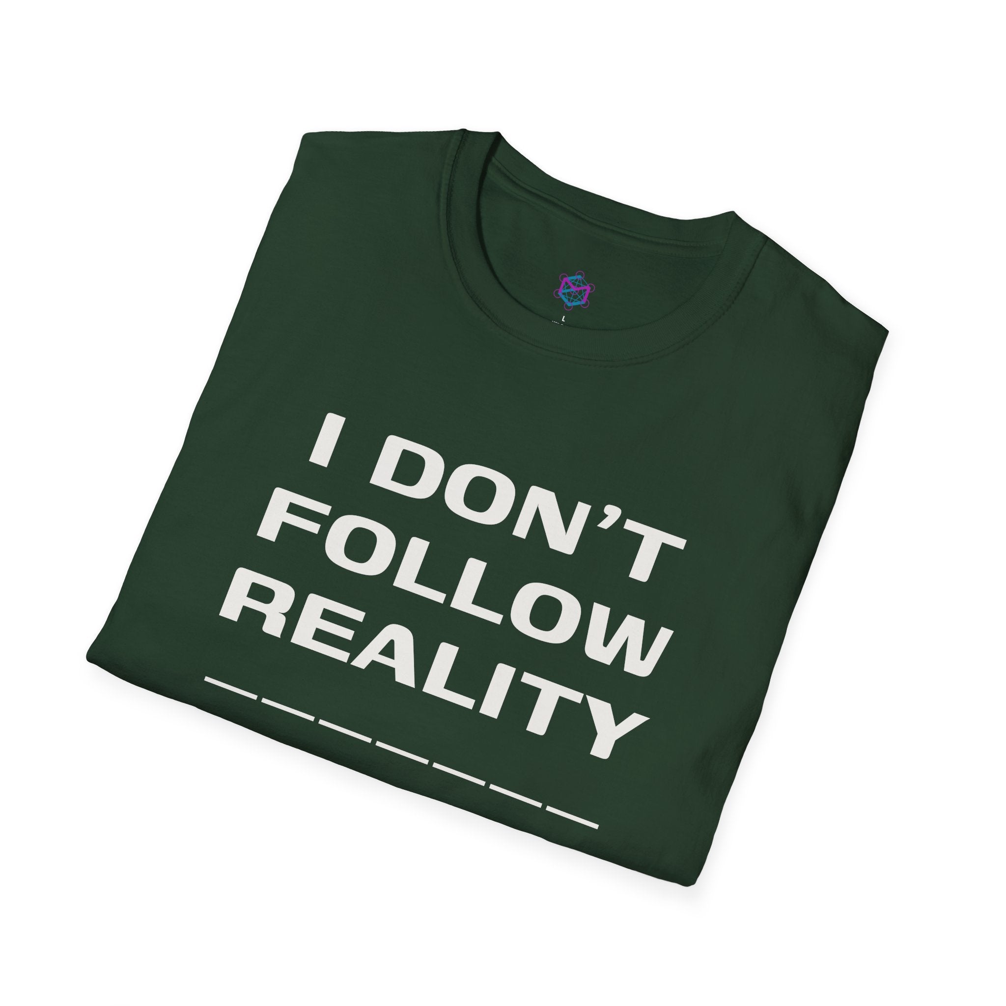 Rewrite Reality Forest Green Unisex Softstyle T-Shirt - Manifestation Tee