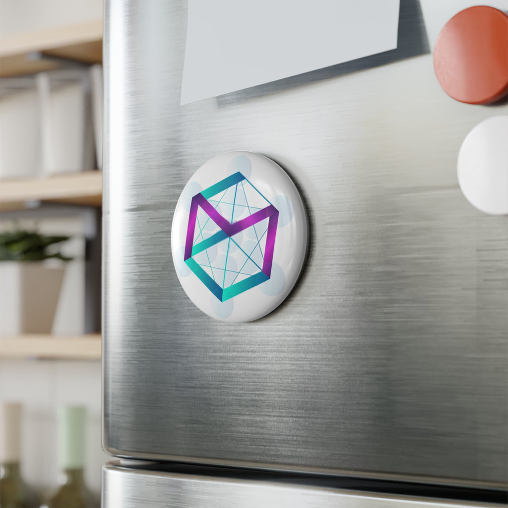 Round Button Magnet 2.25" - Custom Fridge Magnets (1 or 10 Pack)