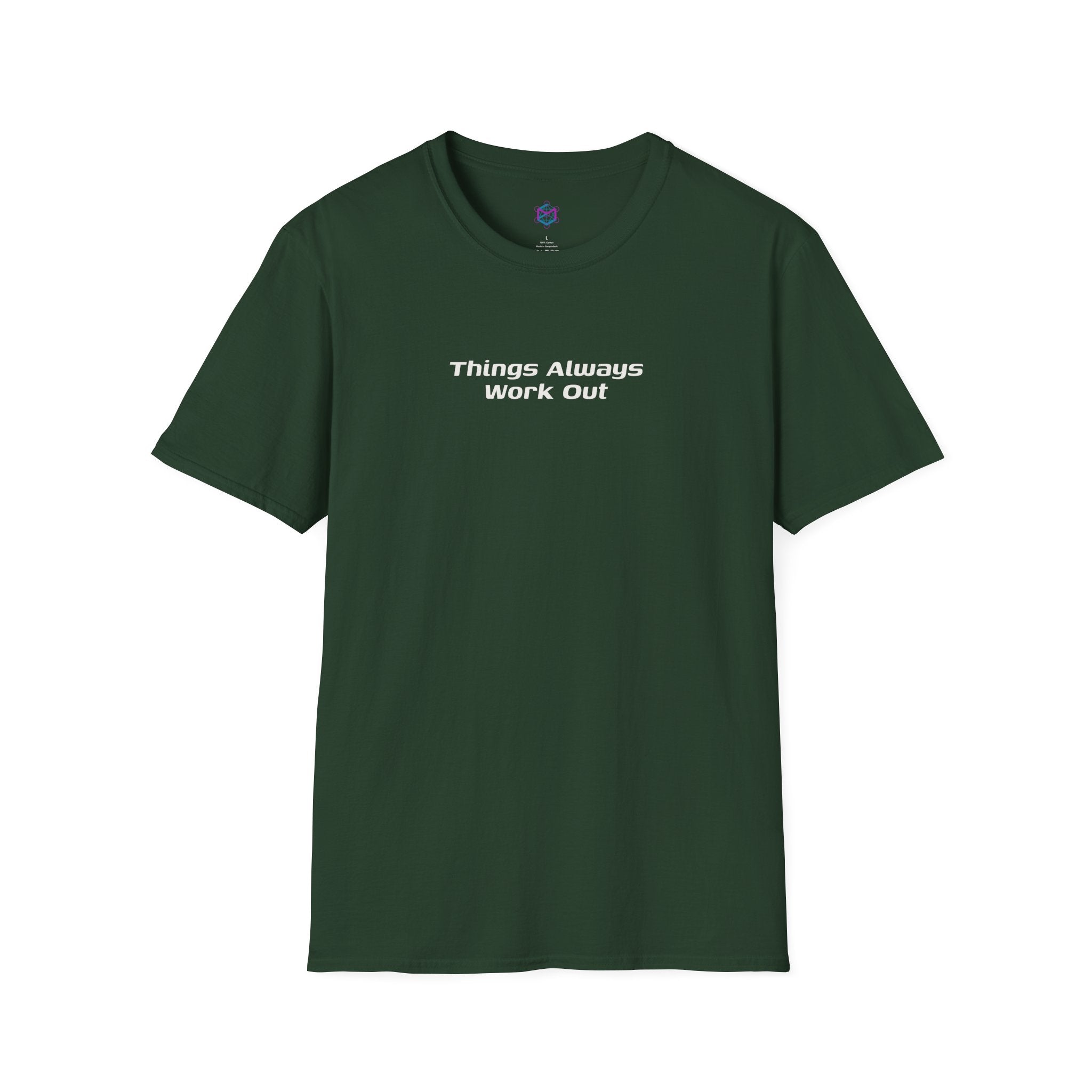 Things always work out Forest Green Unisex Softstyle T-Shirt