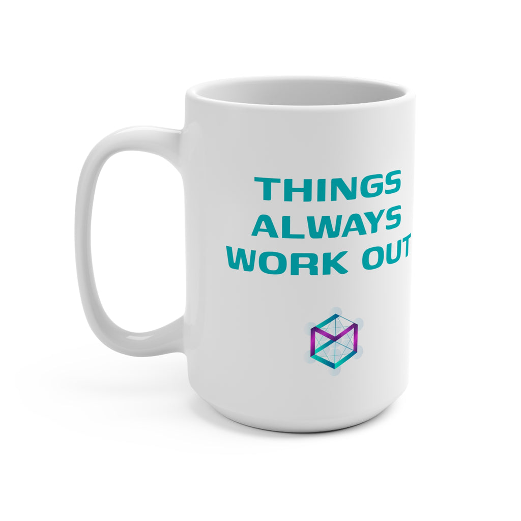 15oz Ceramic Mug - Durable White Coffee Mug