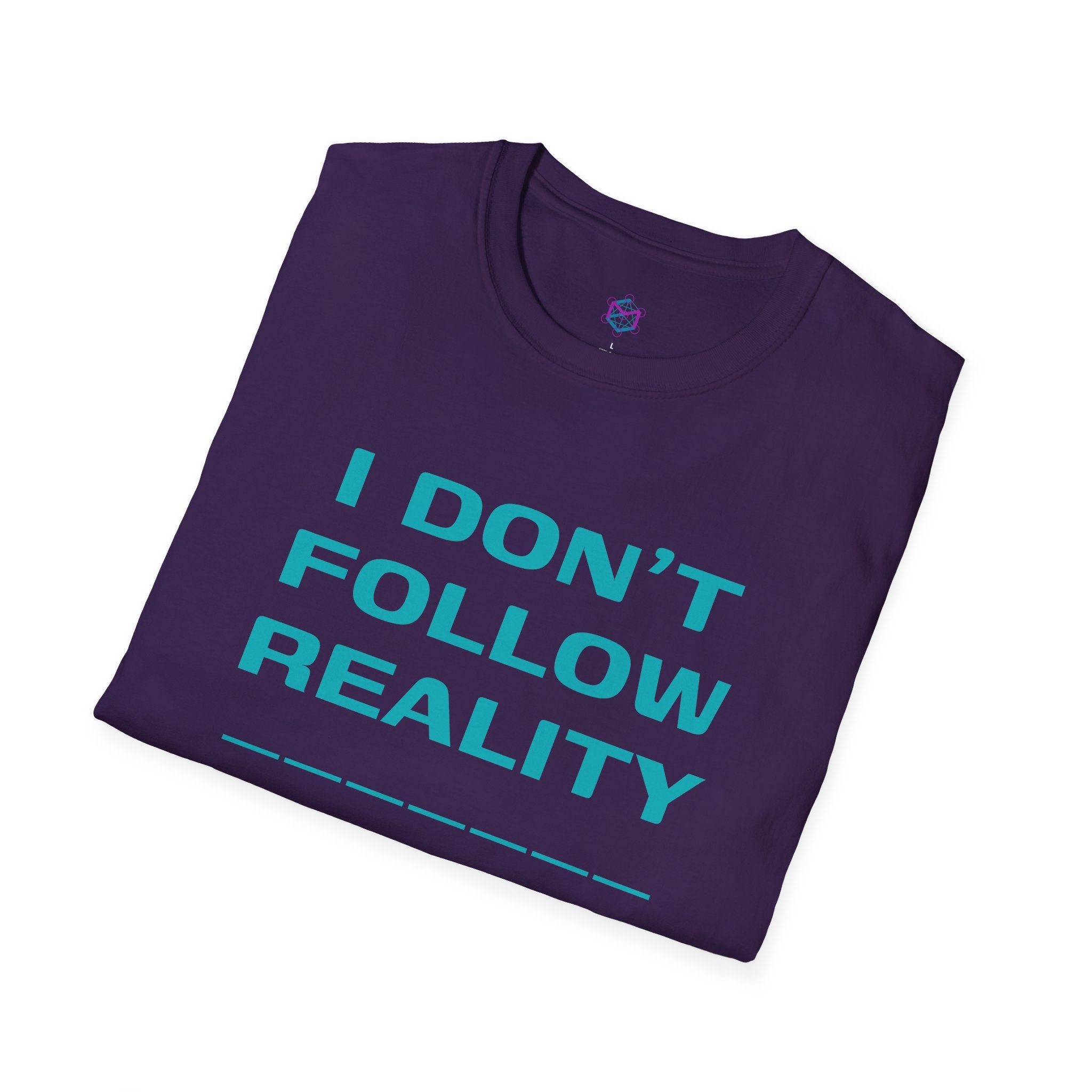 Rewrite Reality Eggplant Unisex Softstyle T-Shirt - Empowerment Purple